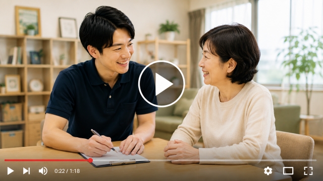 支援の想いと職場の雰囲気を伝える動画サムネイル